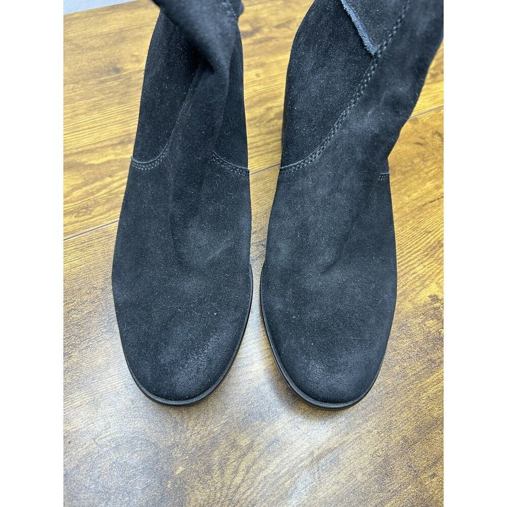Frye Women’s Suede Leather‎ Slouch Mid Ankle Boots Phoebe Black Size 9M - Picture 2 of 8